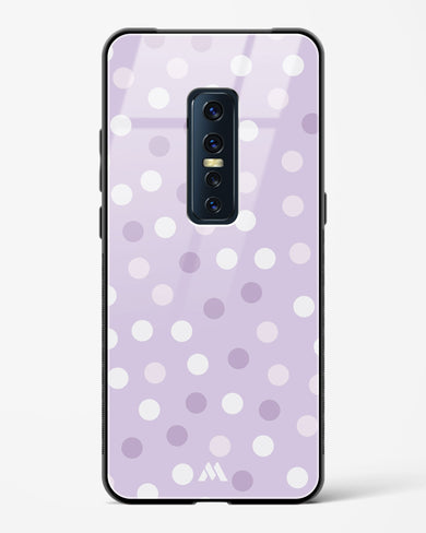 Polka Dots in Violet Glass Case Phone Cover (Vivo)