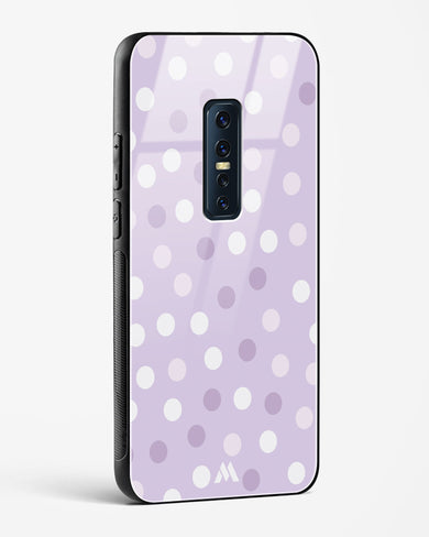 Polka Dots in Violet Glass Case Phone Cover (Vivo)