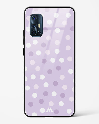 Polka Dots in Violet Glass Case Phone Cover (Vivo)