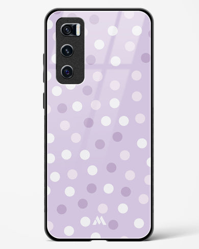 Polka Dots in Violet Glass Case Phone Cover (Vivo)