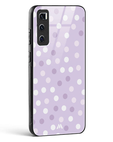 Polka Dots in Violet Glass Case Phone Cover (Vivo)