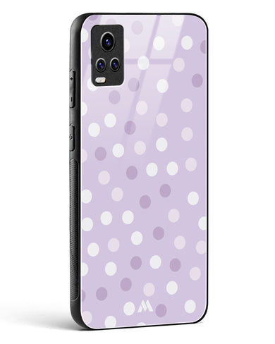 Polka Dots in Violet Glass Case Phone Cover (Vivo)