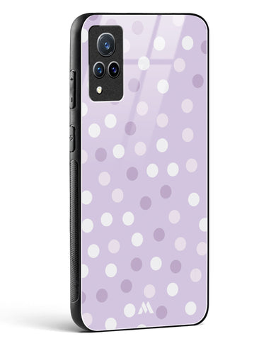 Polka Dots in Violet Glass Case Phone Cover-(Vivo)