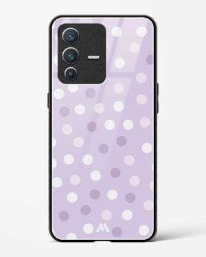 Polka Dots in Violet Glass Case Phone Cover (Vivo)