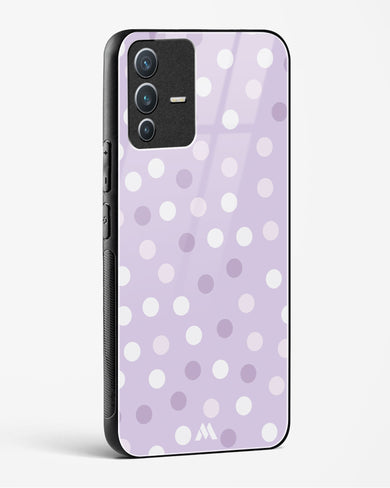 Polka Dots in Violet Glass Case Phone Cover-(Vivo)