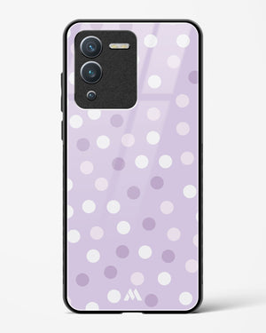 Polka Dots in Violet Glass Case Phone Cover (Vivo)