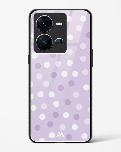 Polka Dots in Violet Glass Case Phone Cover-(Vivo)