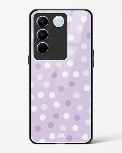 Polka Dots in Violet Glass Case Phone Cover-(Vivo)