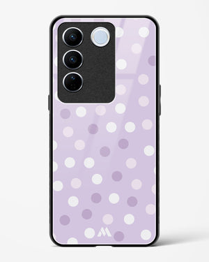 Polka Dots in Violet Glass Case Phone Cover (Vivo)