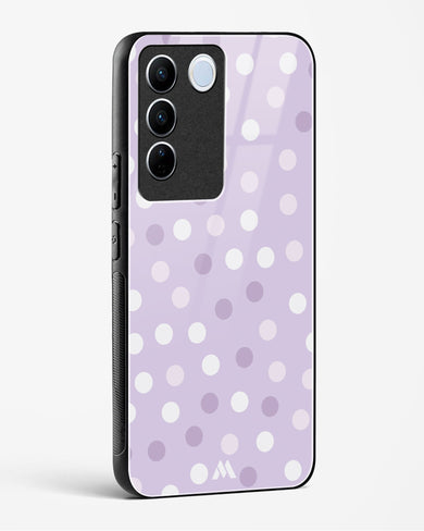 Polka Dots in Violet Glass Case Phone Cover-(Vivo)