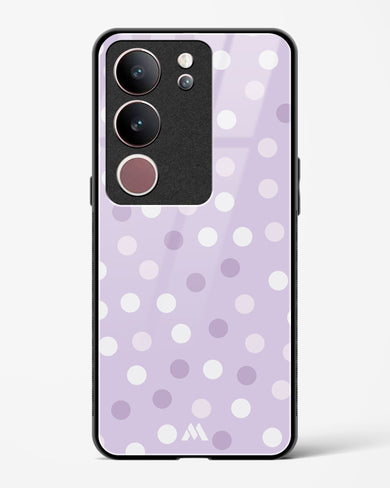 Polka Dots in Violet Glass Case Phone Cover-(Vivo)