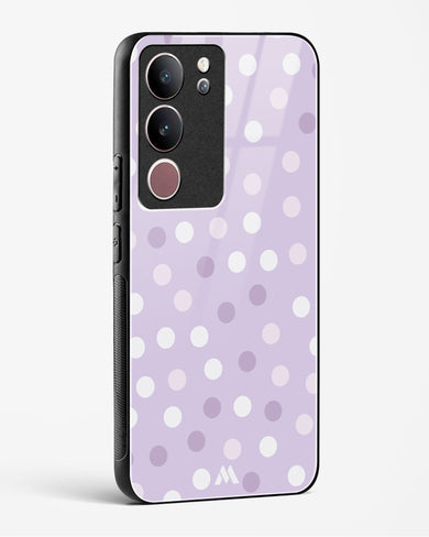 Polka Dots in Violet Glass Case Phone Cover-(Vivo)