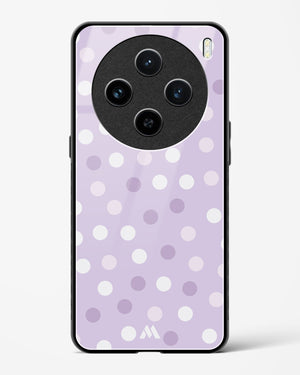 Polka Dots in Violet Glass Case Phone Cover (Vivo)