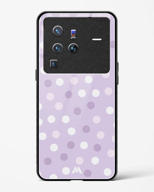 Polka Dots in Violet Glass Case Phone Cover (Vivo)