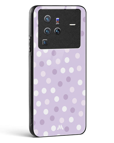 Polka Dots in Violet Glass Case Phone Cover-(Vivo)