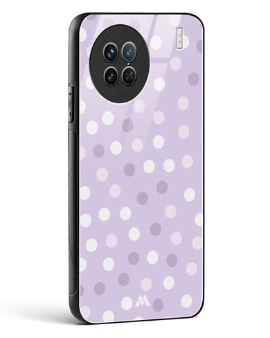 Polka Dots in Violet Glass Case Phone Cover-(Vivo)