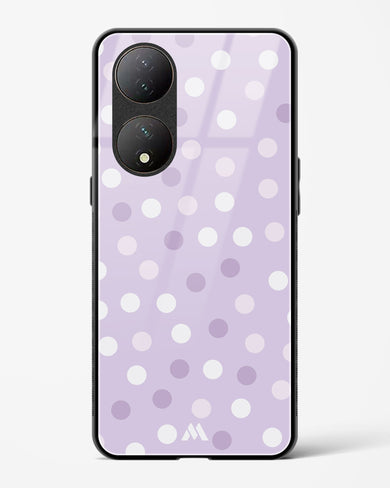 Polka Dots in Violet Glass Case Phone Cover-(Vivo)