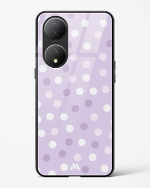 Polka Dots in Violet Glass Case Phone Cover (Vivo)