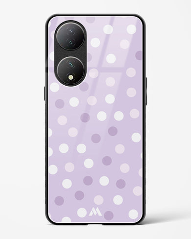 Polka Dots in Violet Glass Case Phone Cover (Vivo)