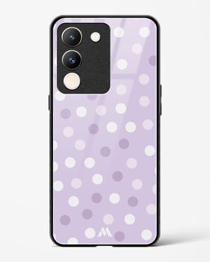 Polka Dots in Violet Glass Case Phone Cover (Vivo)