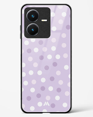 Polka Dots in Violet Glass Case Phone Cover (Vivo)