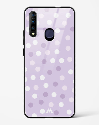 Polka Dots in Violet Glass Case Phone Cover (Vivo)