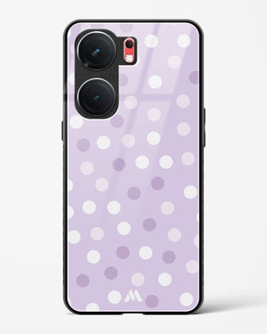 Polka Dots in Violet Glass Case Phone Cover (Vivo)