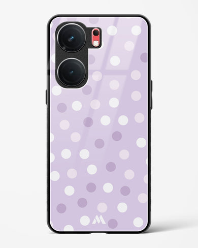 Polka Dots in Violet Glass Case Phone Cover (Vivo)