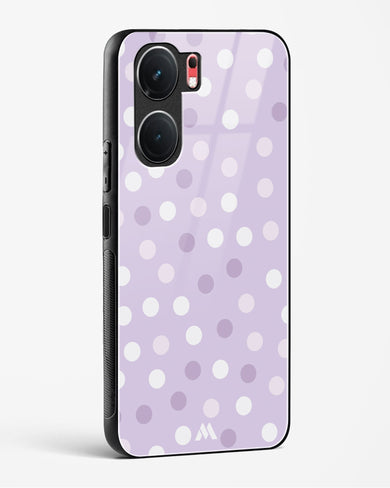 Polka Dots in Violet Glass Case Phone Cover (Vivo)