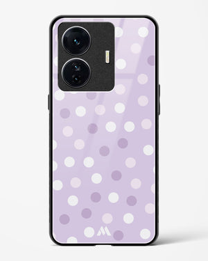 Polka Dots in Violet Glass Case Phone Cover-(Vivo)