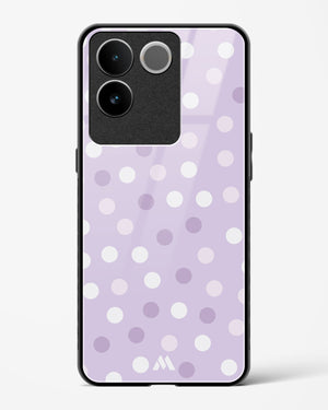 Polka Dots in Violet Glass Case Phone Cover (Vivo)