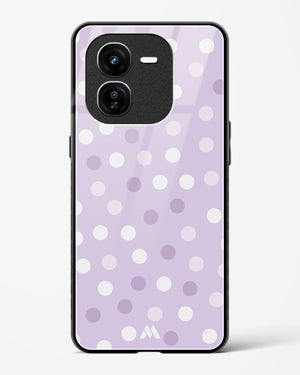 Polka Dots in Violet Glass Case Phone Cover (Vivo)