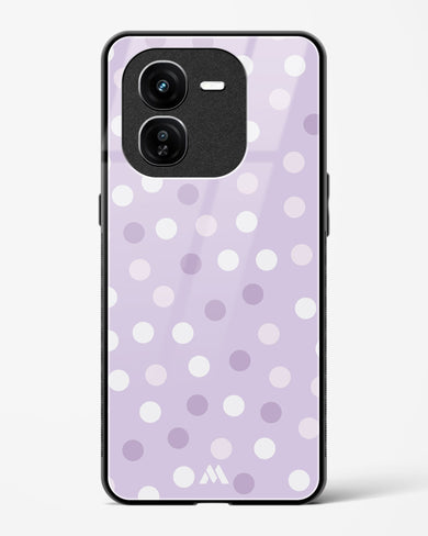 Polka Dots in Violet Glass Case Phone Cover (Vivo)