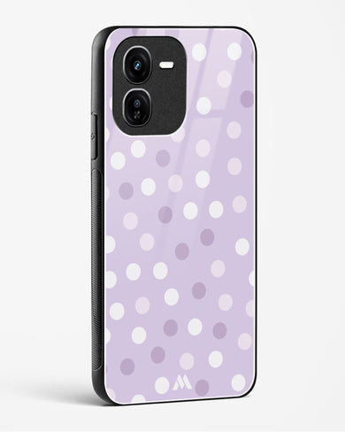 Polka Dots in Violet Glass Case Phone Cover (Vivo)