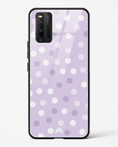 Polka Dots in Violet Glass Case Phone Cover (Vivo)