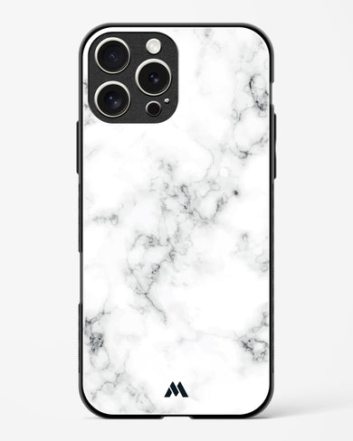 Bleached Bone Marble Glass Case Phone Cover (Apple)