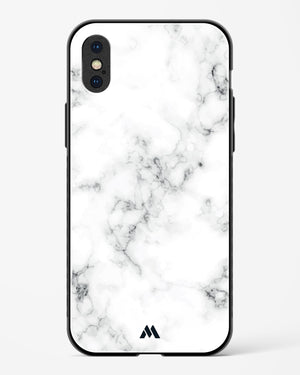 Bleached Bone Marble Glass Case Phone Cover (Apple)