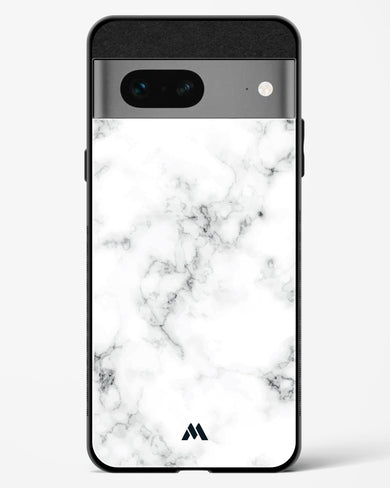 Bleached Bone Marble Glass Case Phone Cover-(Google)