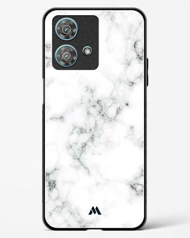Bleached Bone Marble Glass Case Phone Cover-(Motorola)