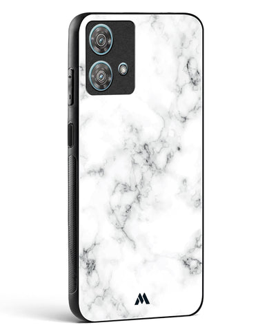 Bleached Bone Marble Glass Case Phone Cover-(Motorola)