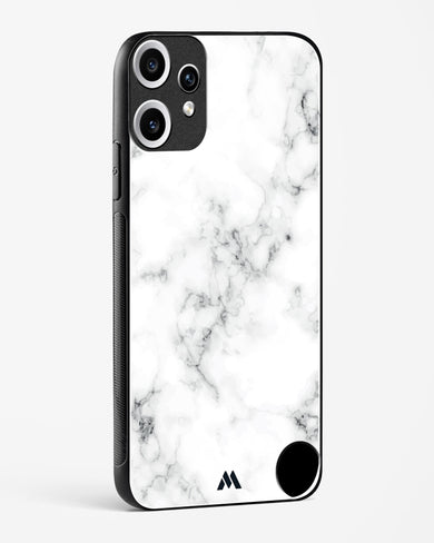 Bleached Bone Marble Glass Case Phone Cover (Nothing)