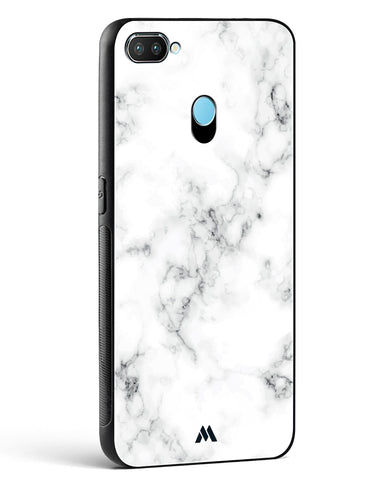 Bleached Bone Marble Glass Case Phone Cover-(Realme)