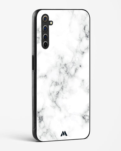 Bleached Bone Marble Glass Case Phone Cover-(Realme)