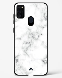 Bleached Bone Marble Glass Case Phone Cover (Samsung)