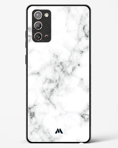 Bleached Bone Marble Glass Case Phone Cover-(Samsung)