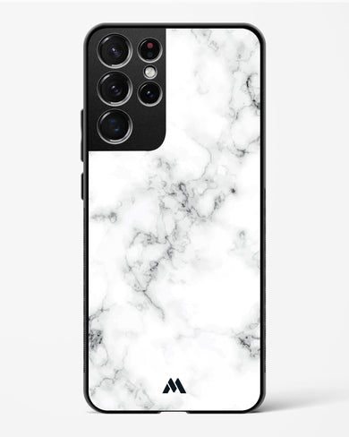 Bleached Bone Marble Glass Case Phone Cover (Samsung)