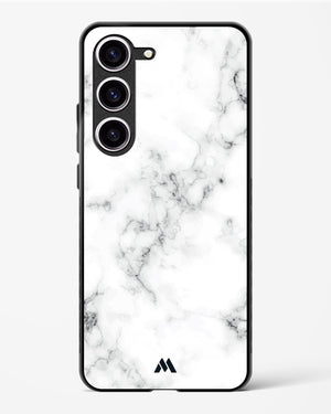 Bleached Bone Marble Glass Case Phone Cover-(Samsung)