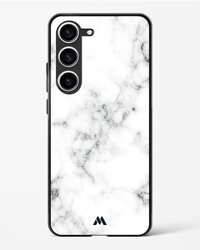 Bleached Bone Marble Glass Case Phone Cover (Samsung)