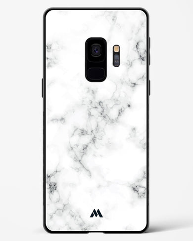 Bleached Bone Marble Glass Case Phone Cover-(Samsung)