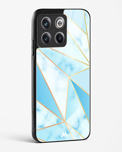 Marble Triangles Gold and Blue Glass Case Phone Cover (OnePlus)
